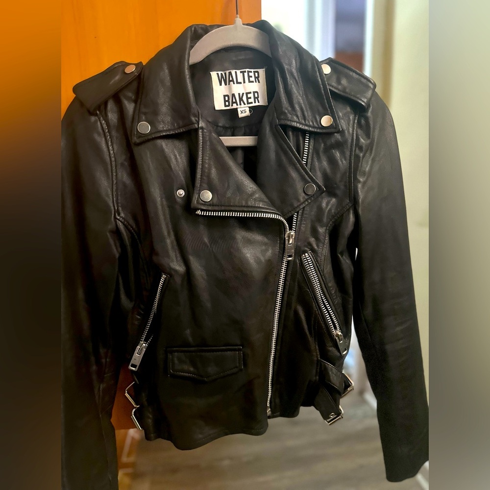 Walter Baker-Liz leather Moto Jacket